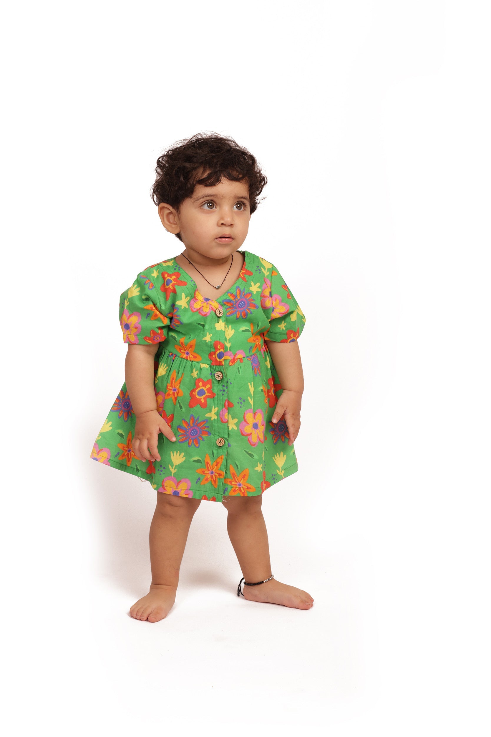 Organic Cotton Frock - Infants and Toddlers - Spring Floral