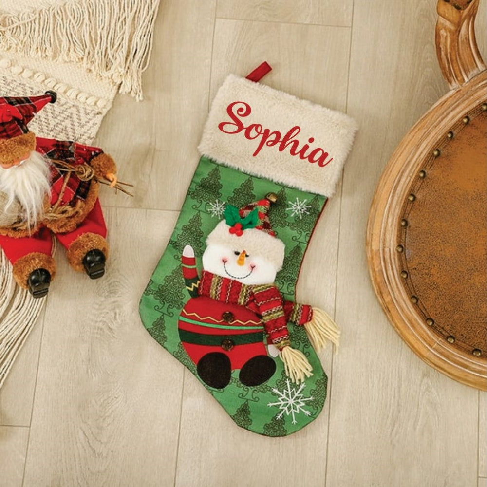The Famous Five Stockings- Snowy Snowman