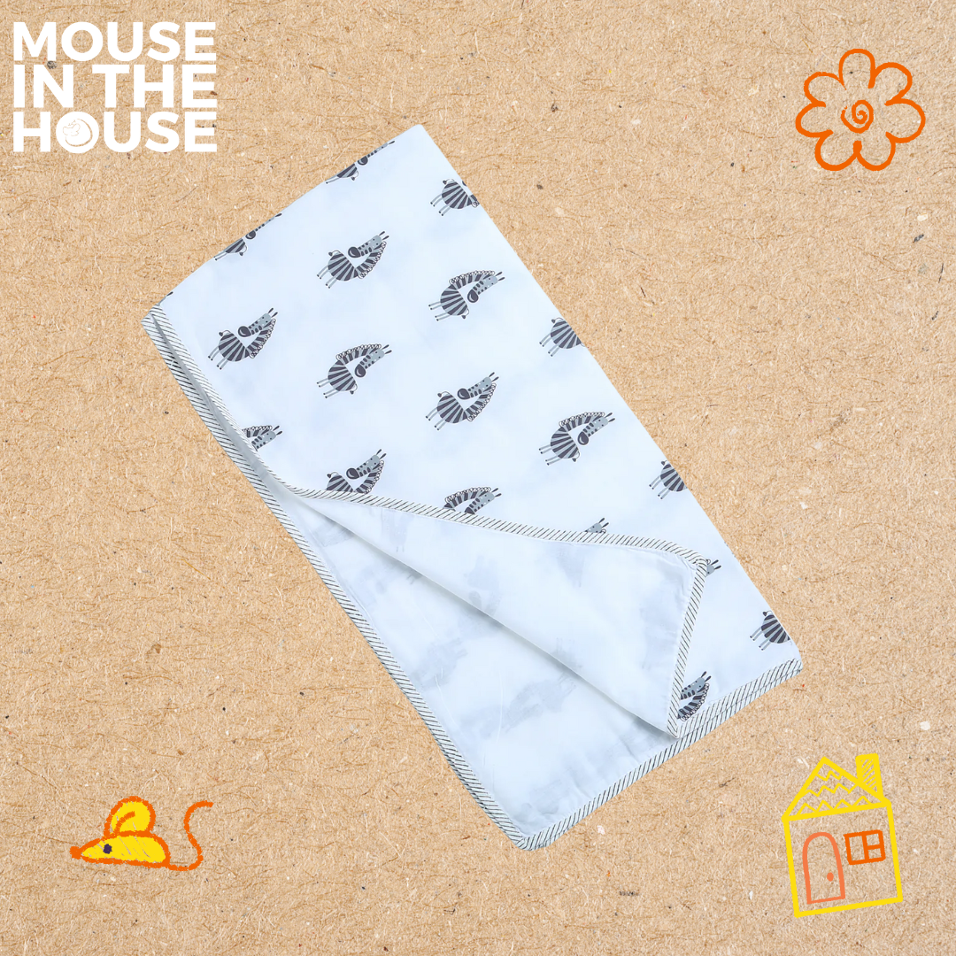 Stripy Zebra -Swaddle