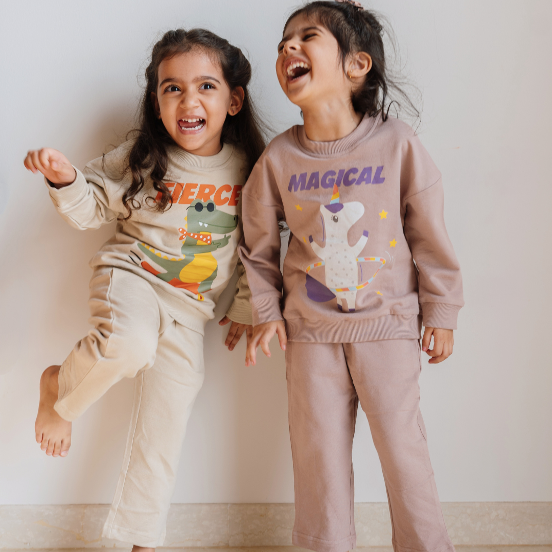 Cleo the Crocodile French Terry Tracksuit Set