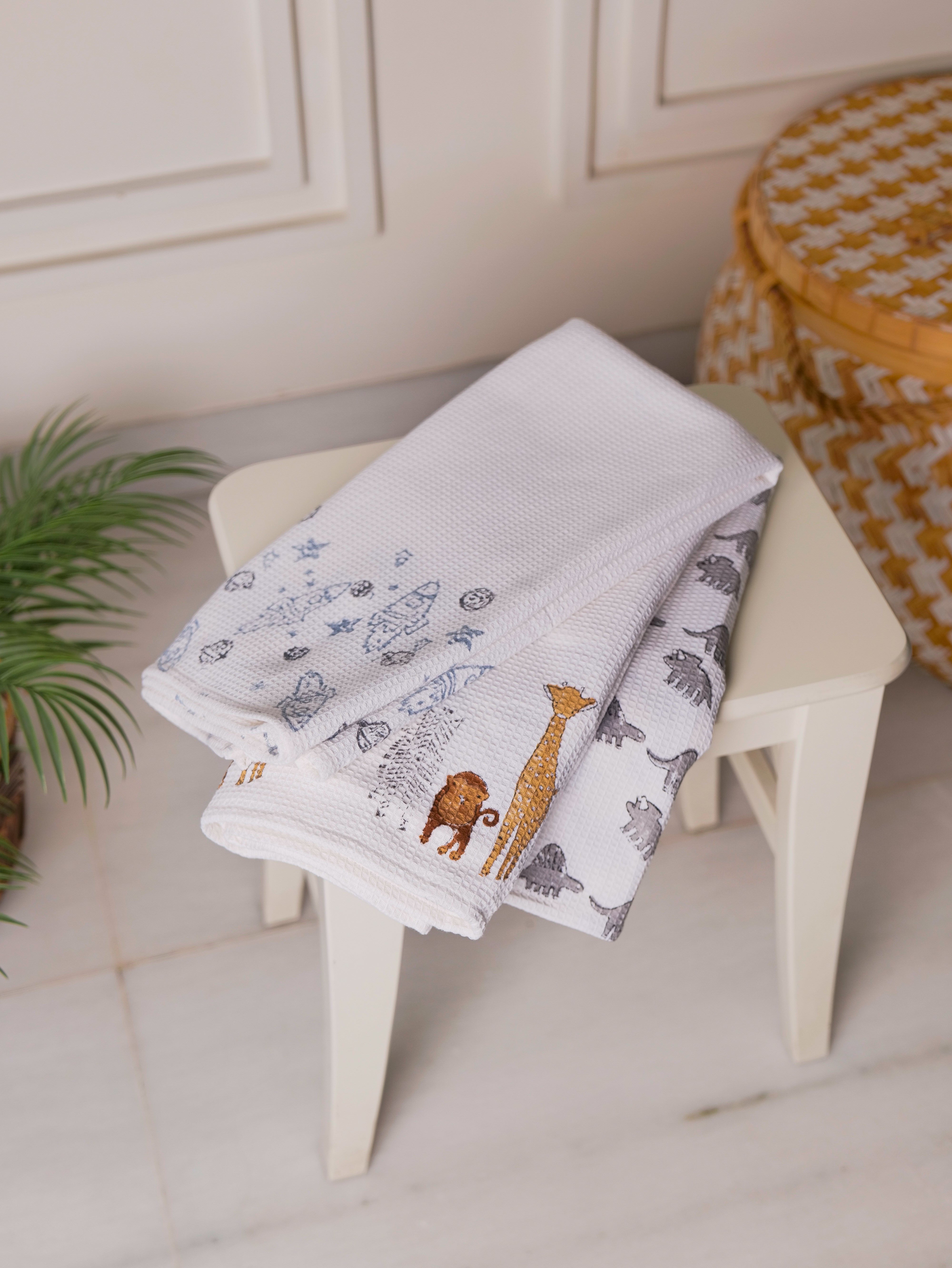 Wild Life Waffle Towel