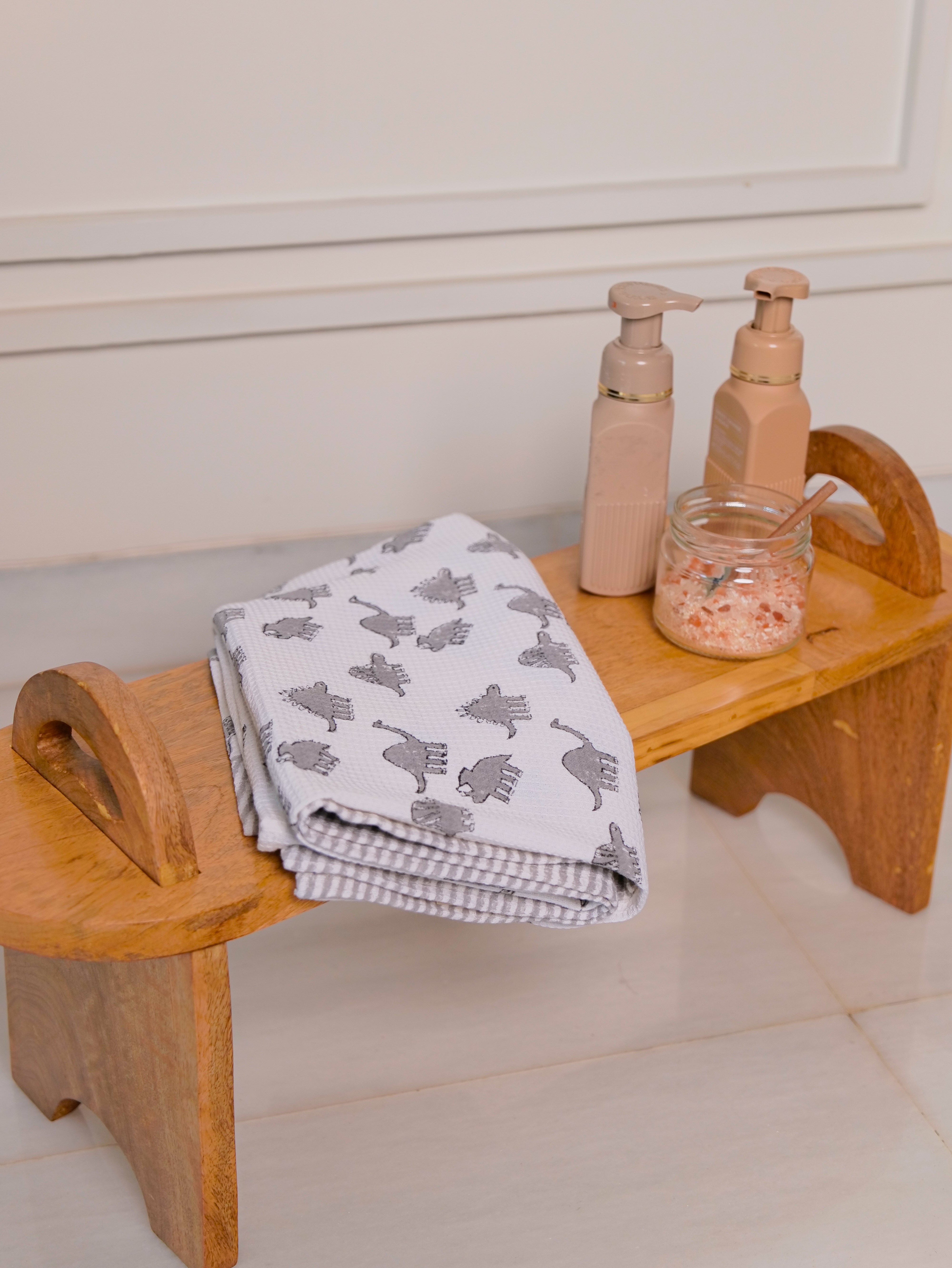 Dino Waffle Towel