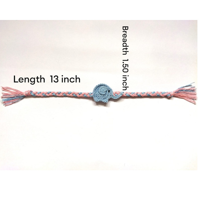 Blue Crochet Elephant Band - Adorably Handcrafted Happy Threads