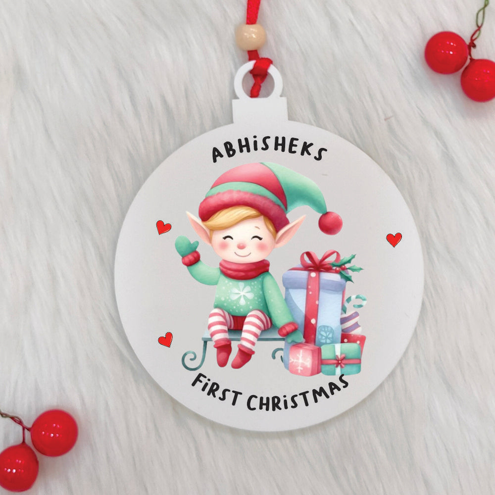 Elf's Gift Galore Ornament