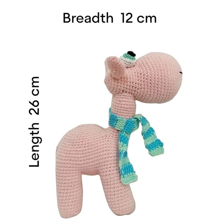 Pink Camel - Handcrafted Amigurumi