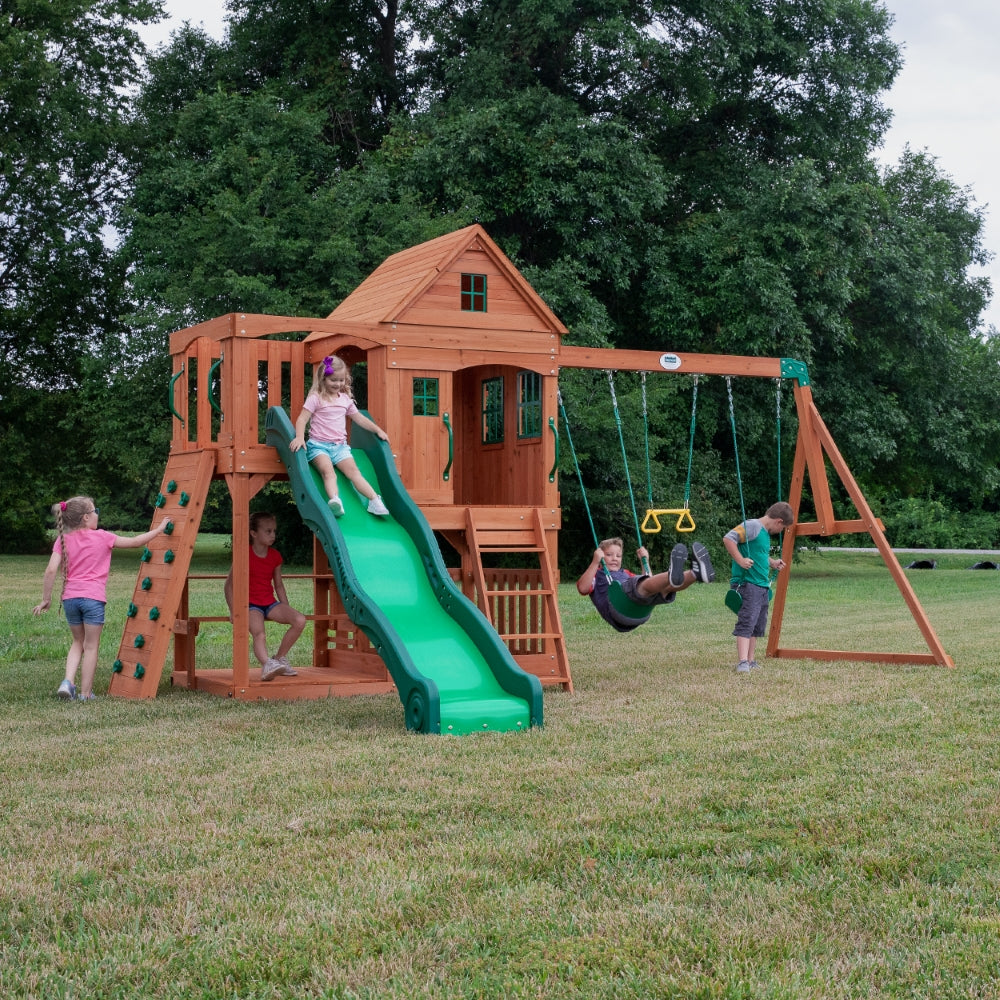 Hill Crest Play Tower - Swings