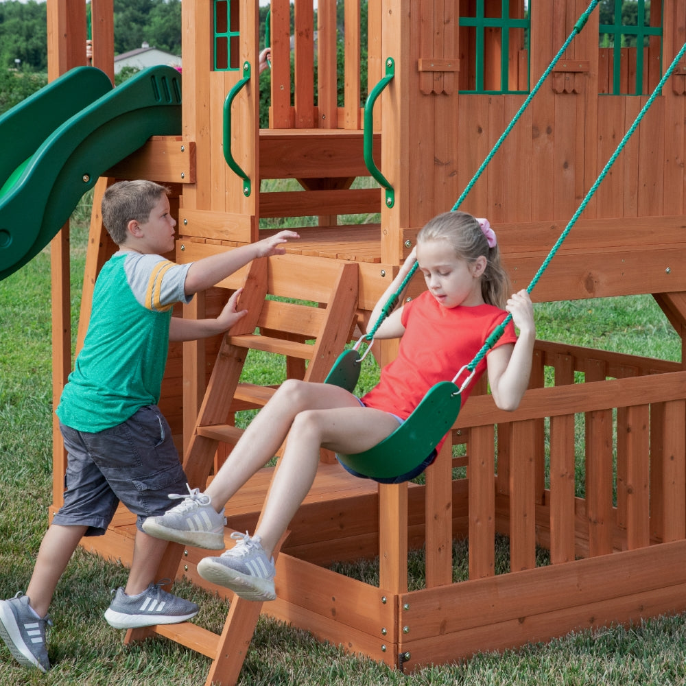 Hill Crest Play Tower - Swings