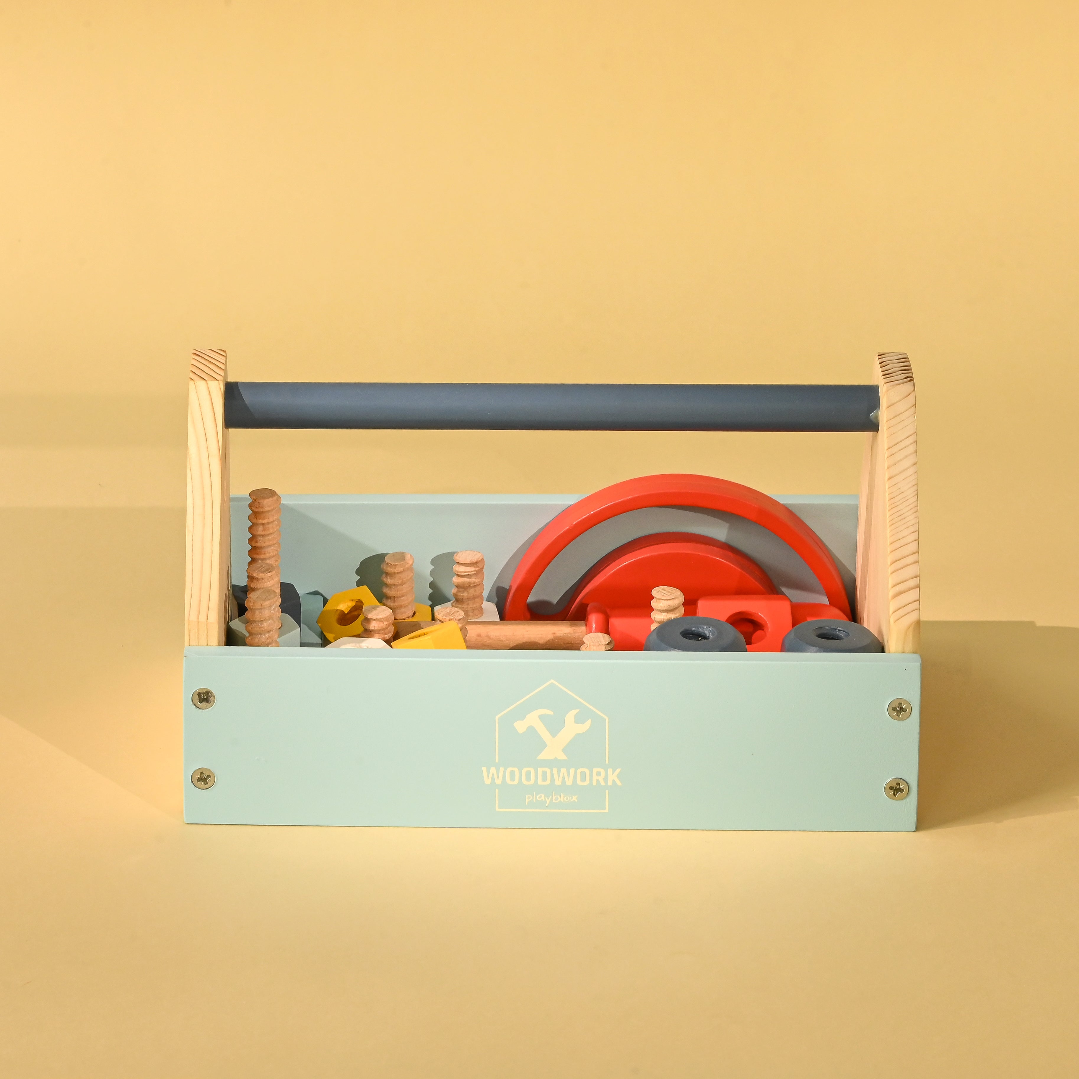 Pretend Play Toy Wooden Toy Tool Kit (1 Years +) Imagination and Creativity Fix it up Wooden Toy (32 Pcs)