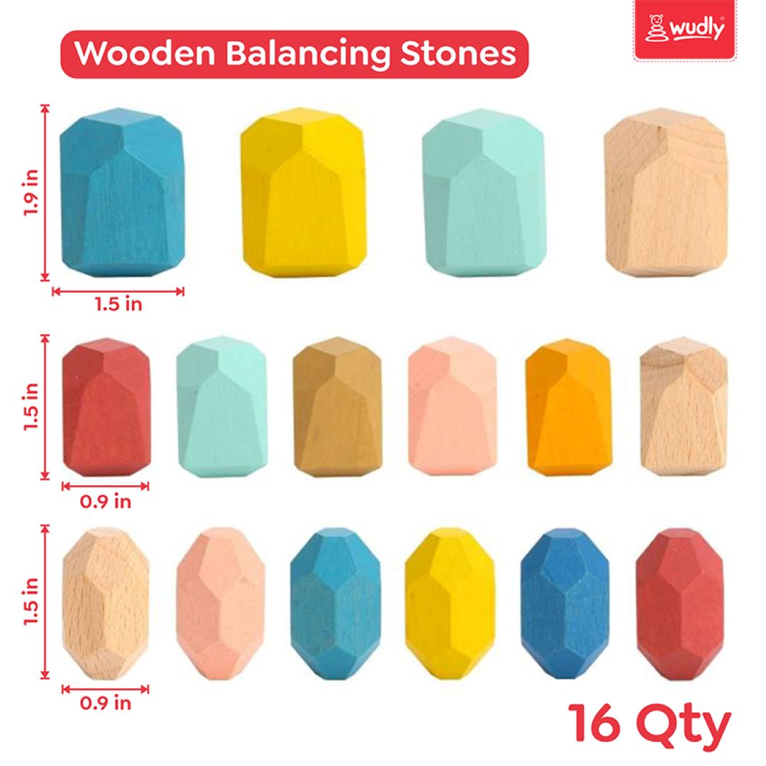 Wooden Balancing Stone For Kids