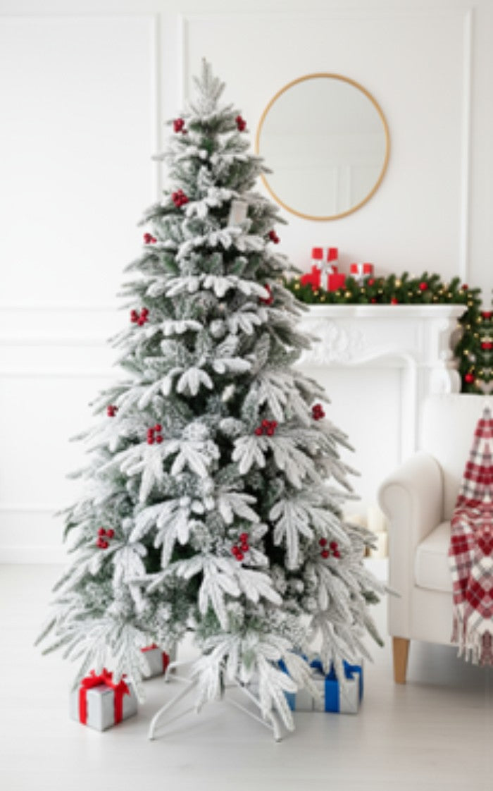 PALOMA Christmas tree with frosting and cherries – 8 feet