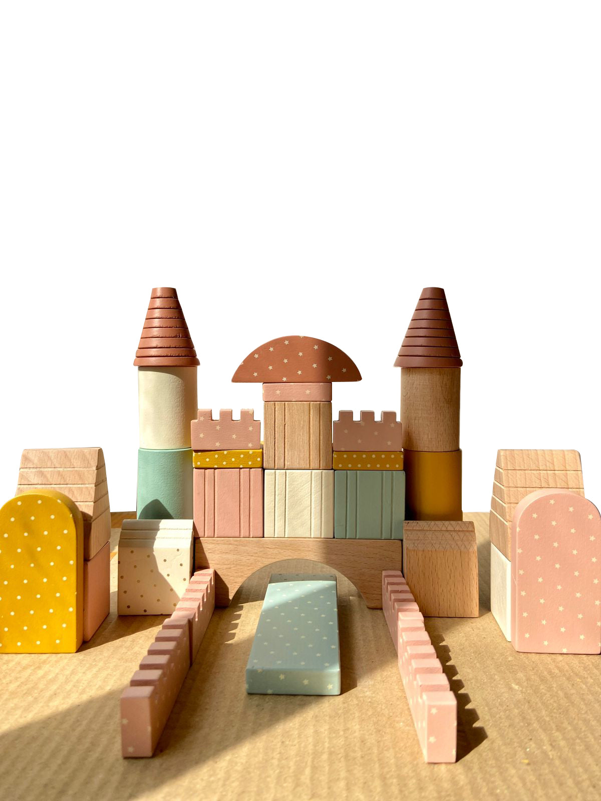 The Builder Wooden Toy ( 1 Years + ) Imagination and Creativity(24 Blocks)(Mini pack)