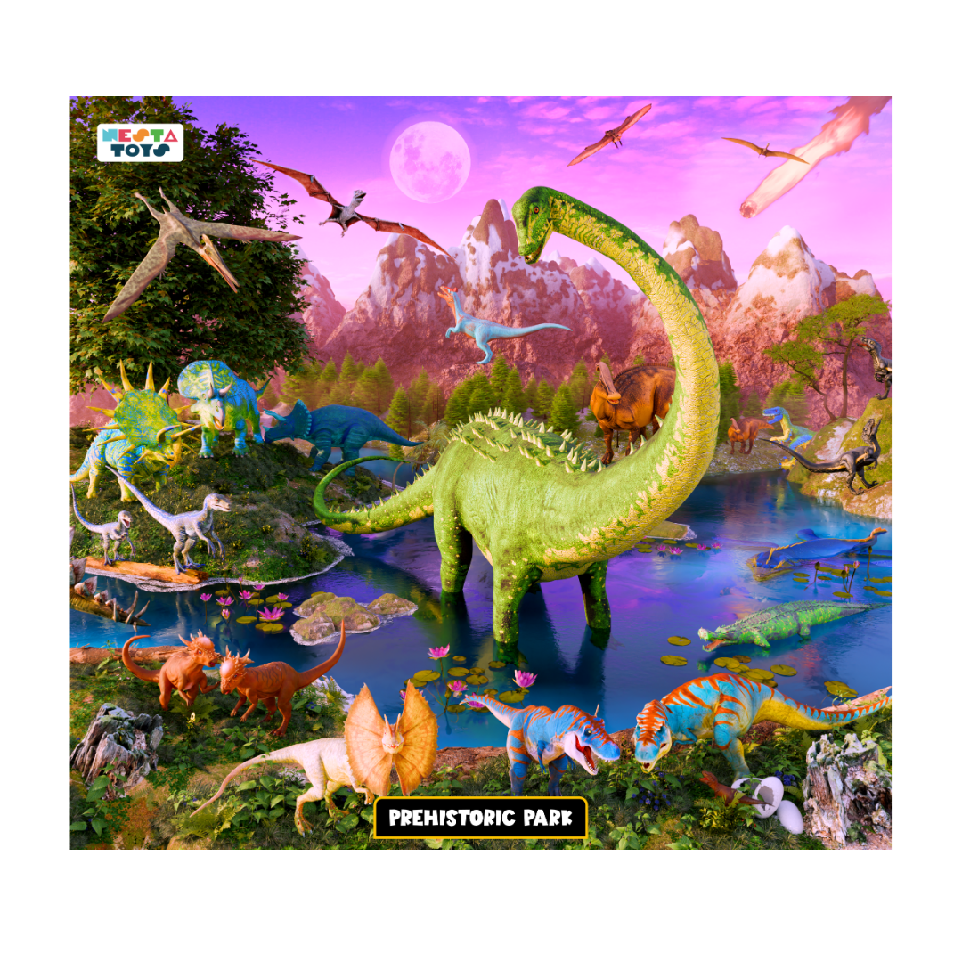 Prehistoric Park Jigsaw Puzzle for Kids - 64 Pcs