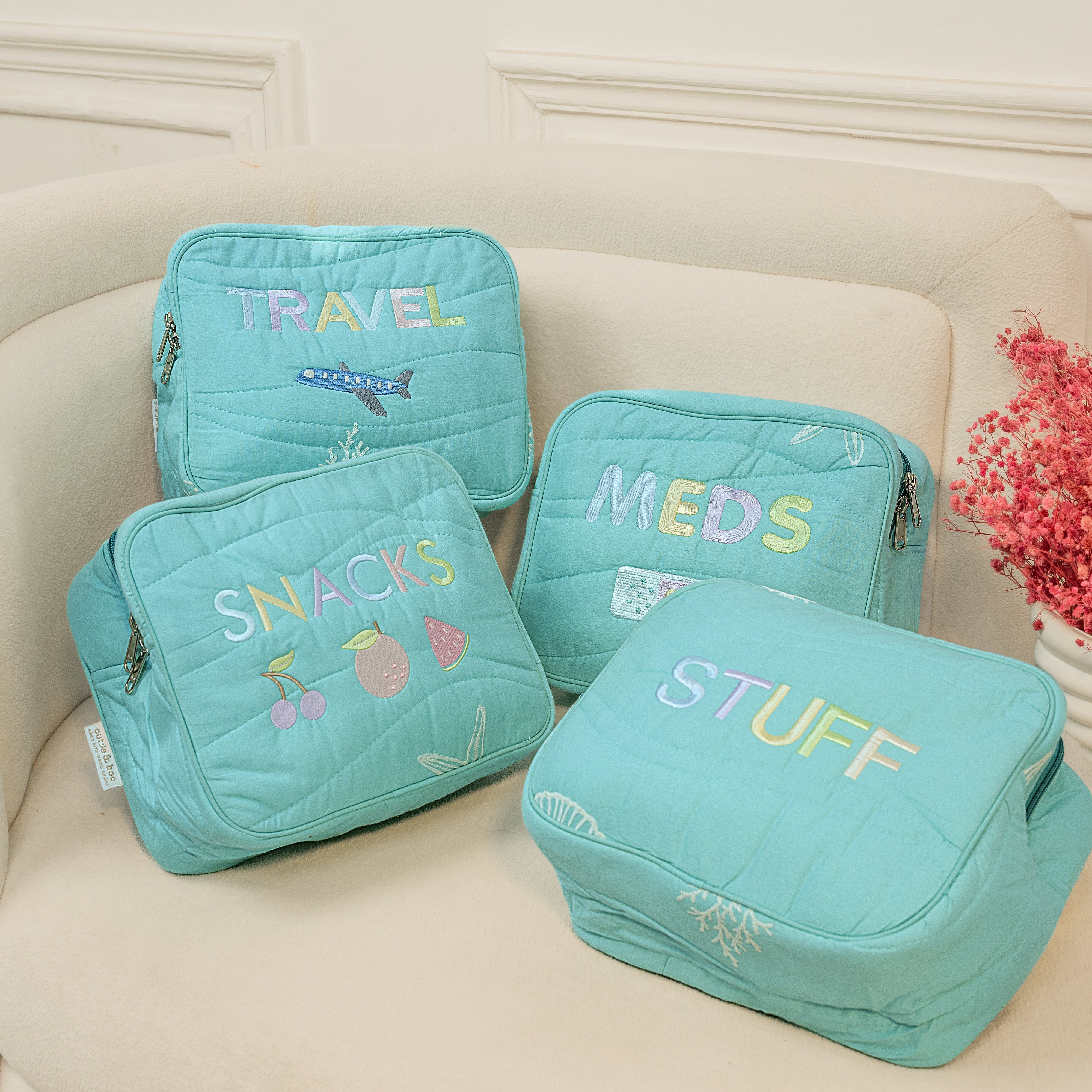 Little Keeper Pouches - Set of 4 – | Turquoise