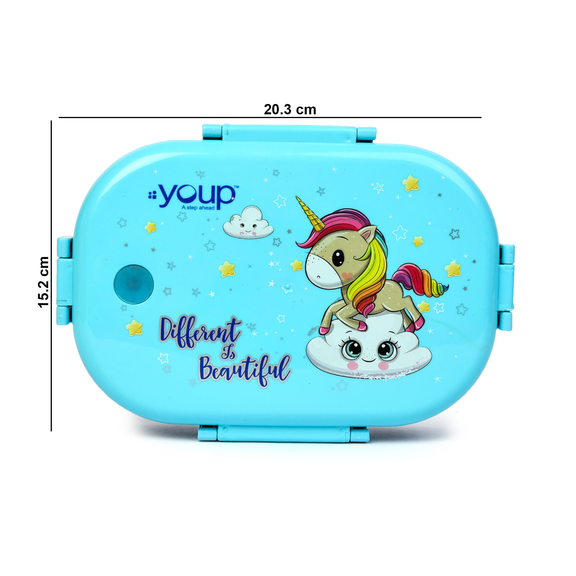 Stainless Steel Unicorn Theme Kids Lunch Box Break Time 700 Ml