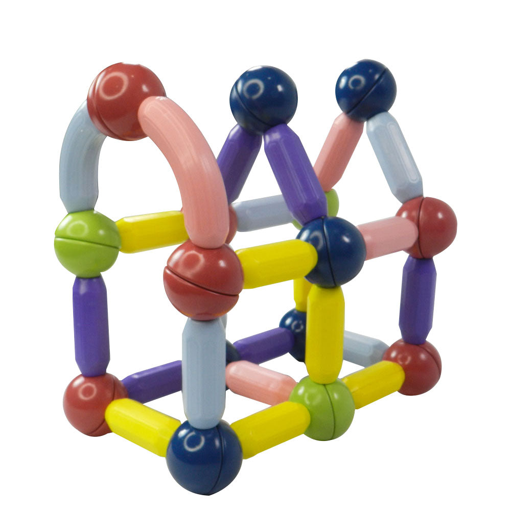 Magbox - Magnetic Toys | Set of 30 pcs | Magnetic Sticks & Balls Toy Set I Building Blocks I Children Educational Toy I Imagination and Creativity (1 Years +)