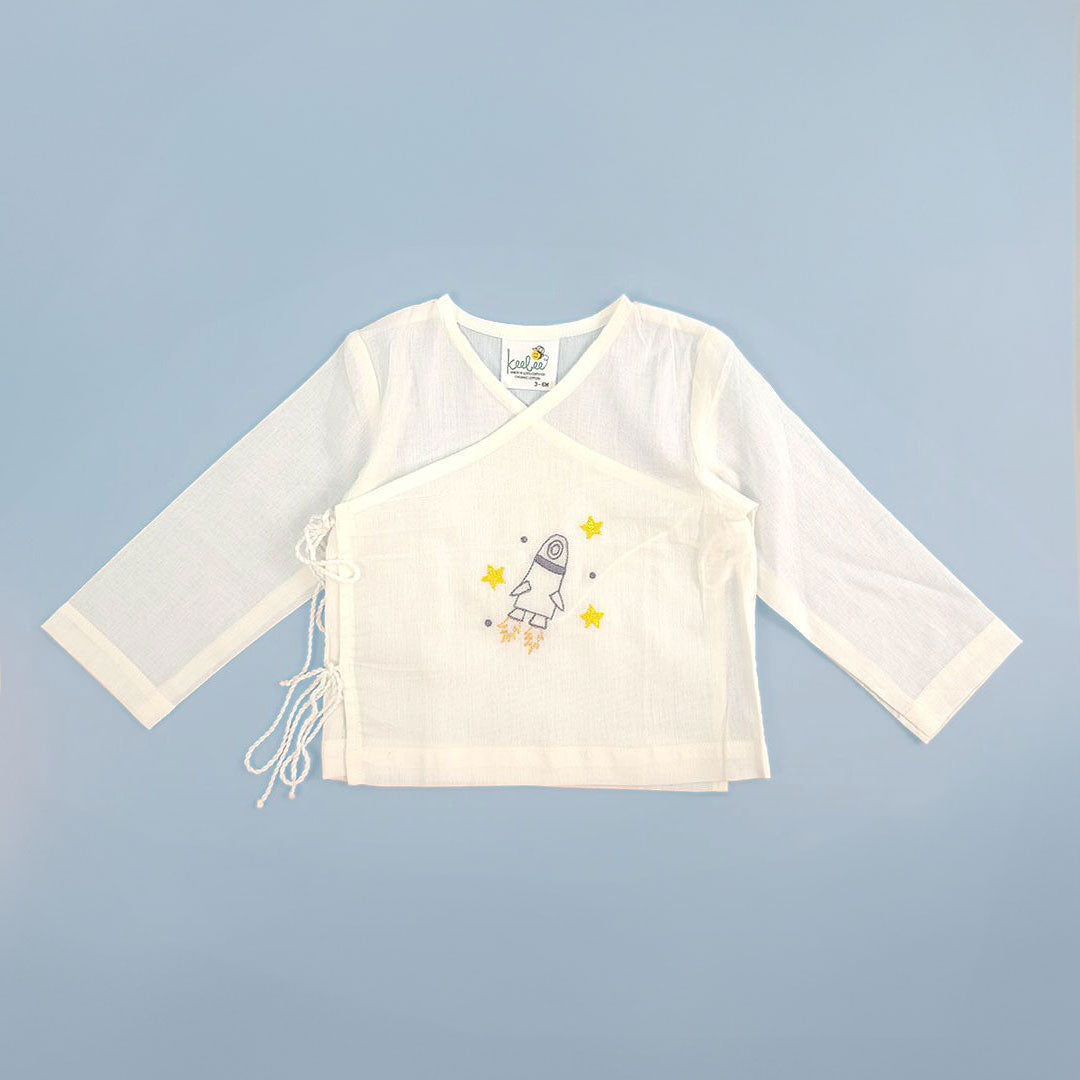 Rocket – Cotton Full Sleeve Embroidered Baby Jabla
