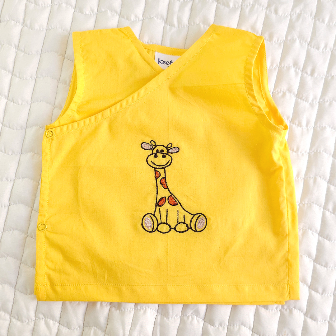 Embroidered Yellow Jabla - Goofy the Giraffe