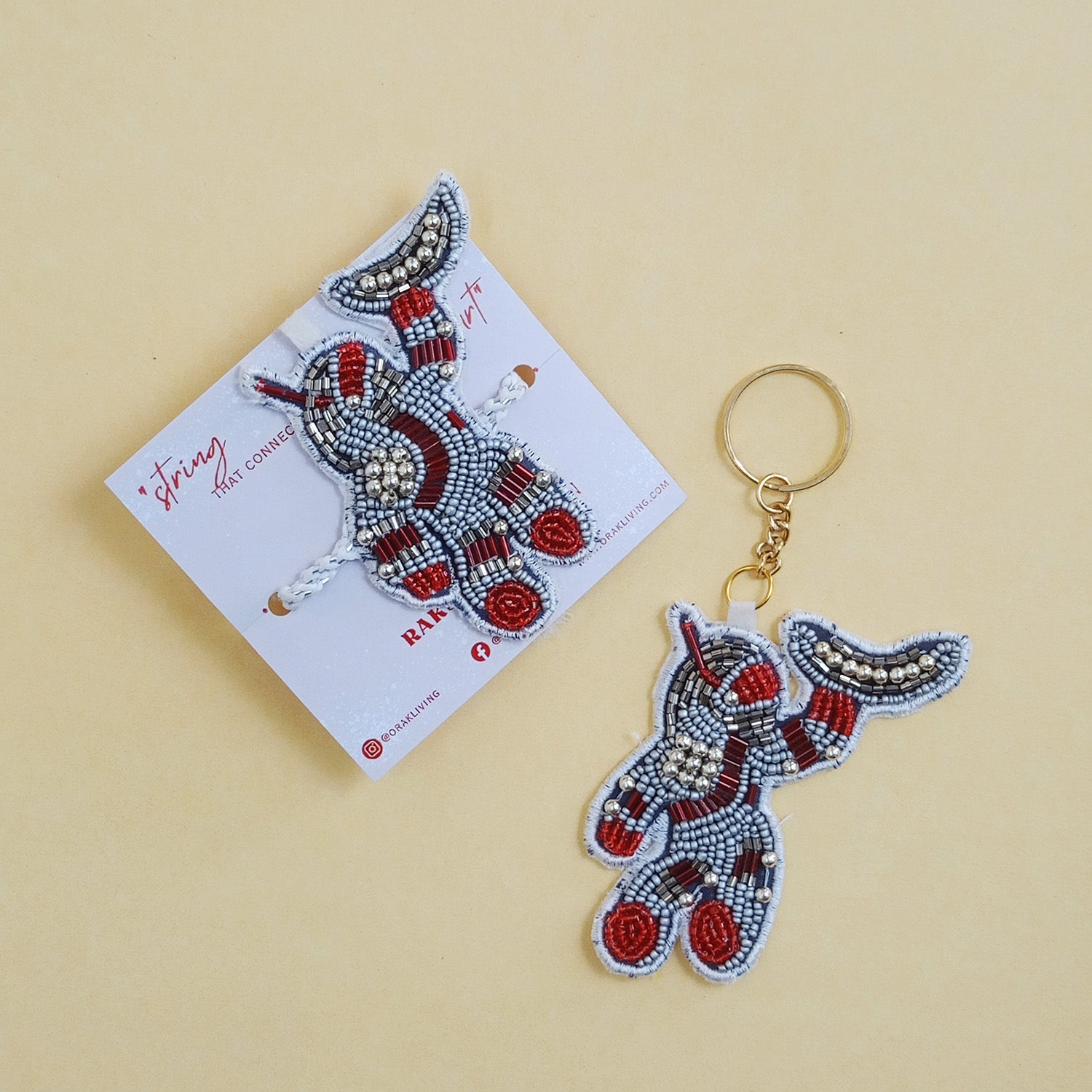 Astranaut Beaded Rakhi - Converts To Key Charm