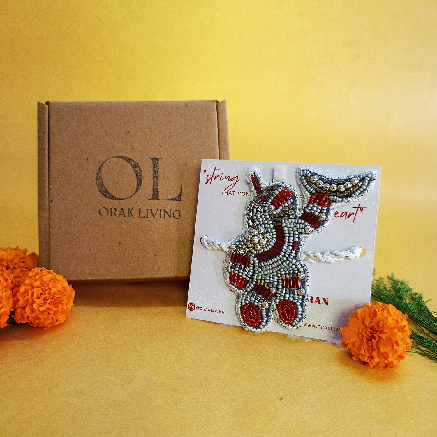 Astranaut Beaded Rakhi - Converts To Key Charm