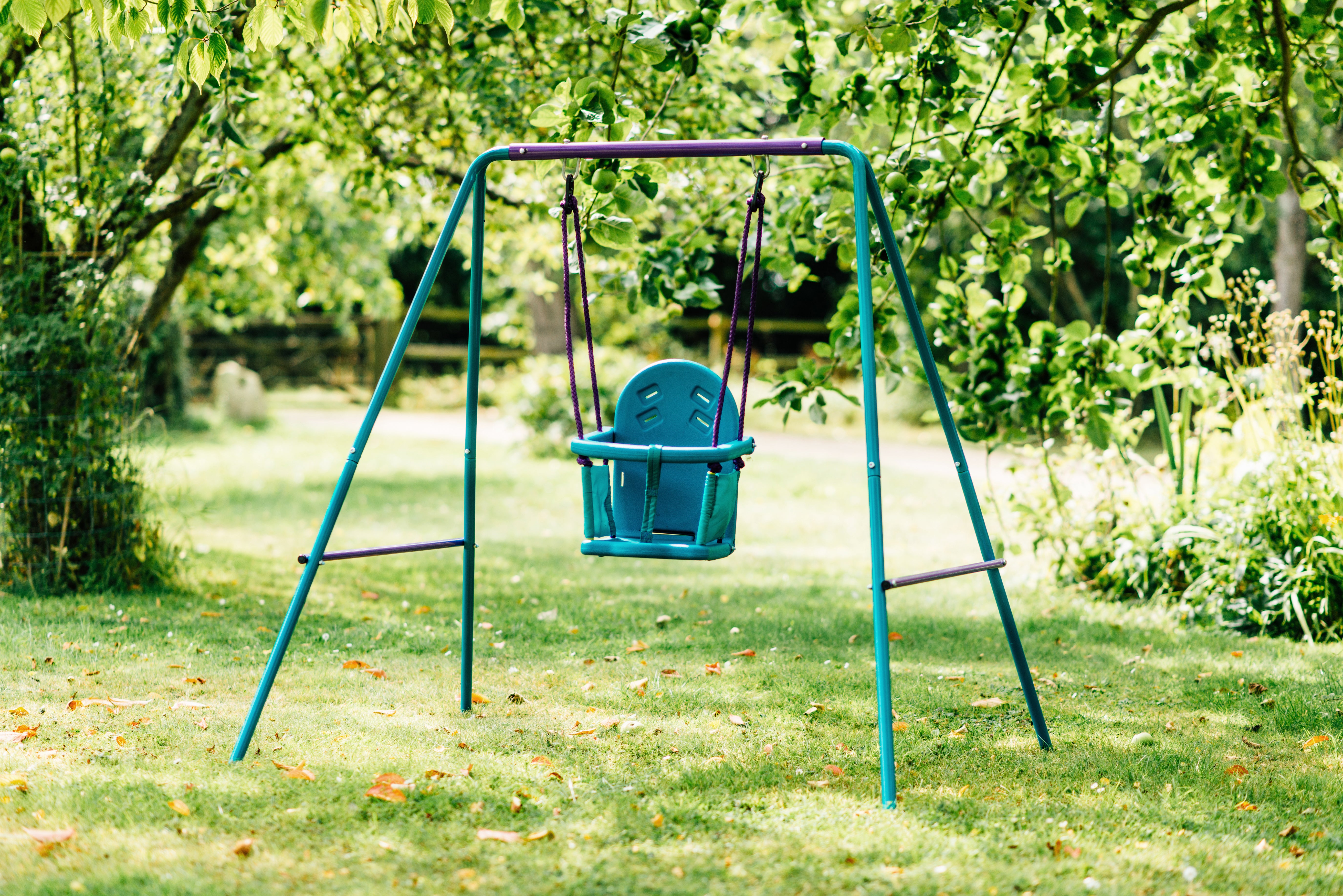 Metal 2-In-1 Swing Set