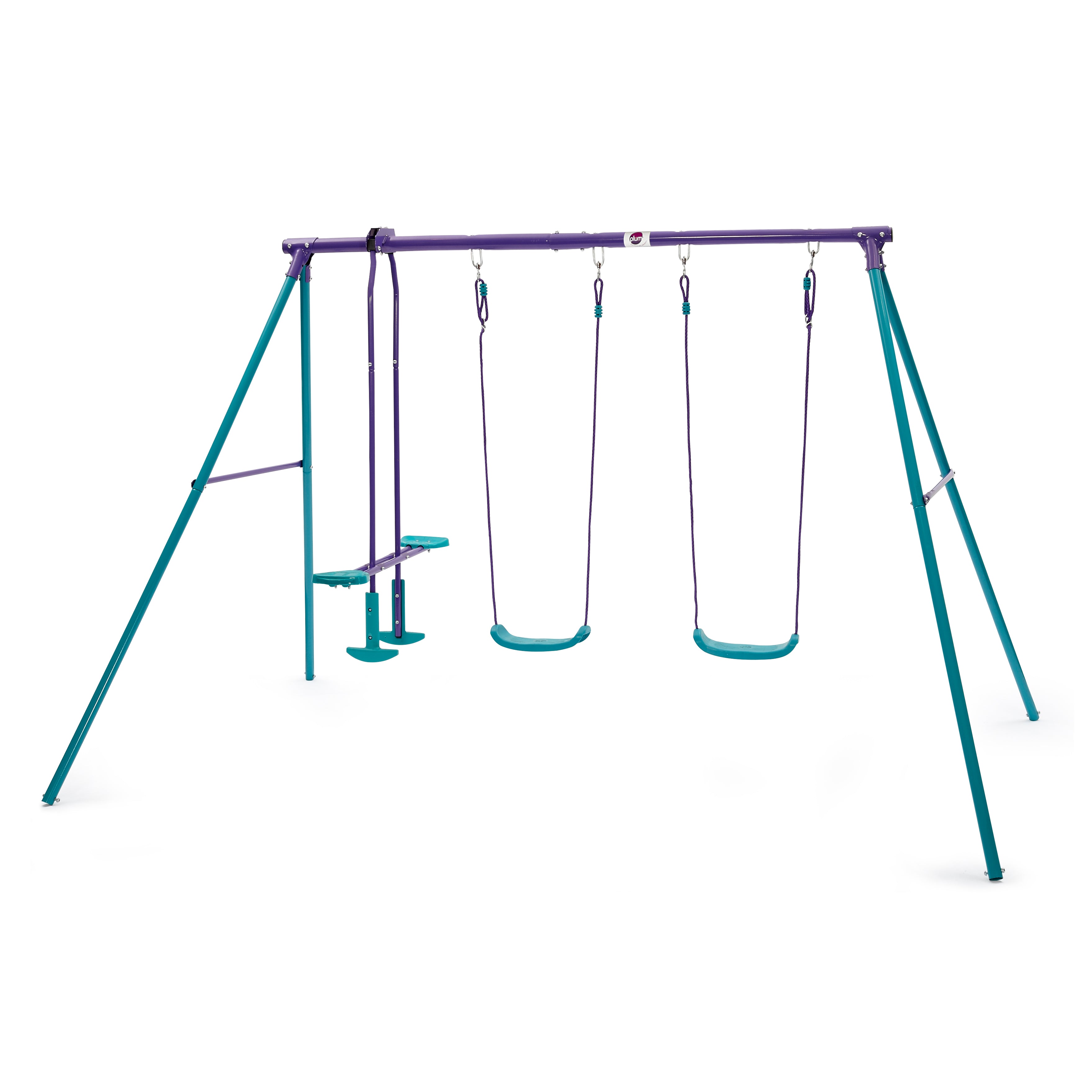 Metal Jupiter Double Swing And Glider Set