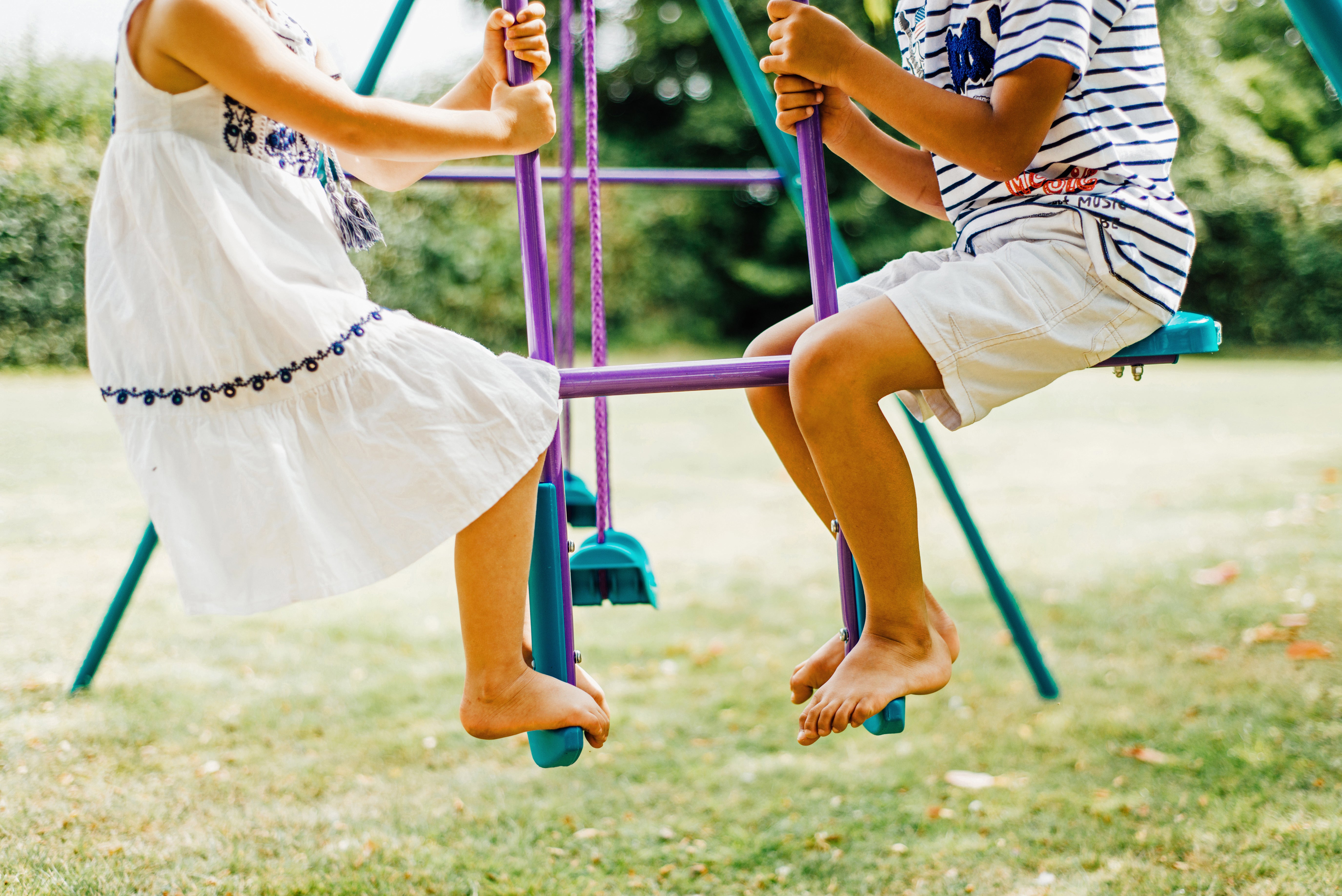 Metal Jupiter Double Swing And Glider Set