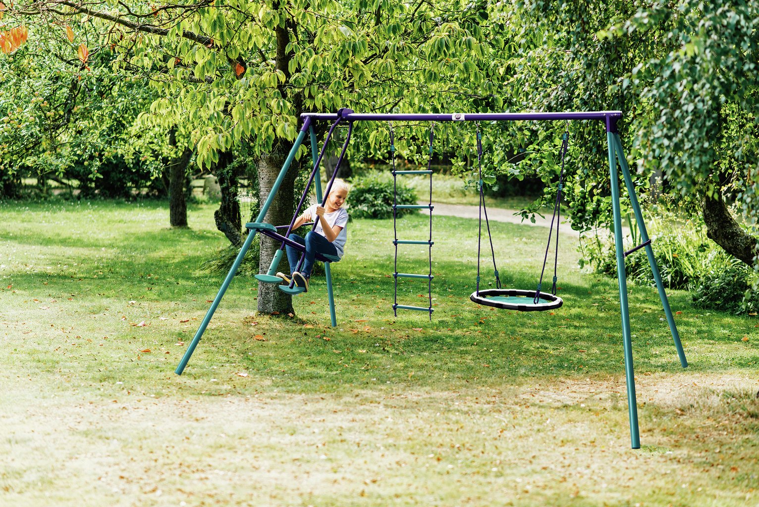 Metal Multiplay Swing Set