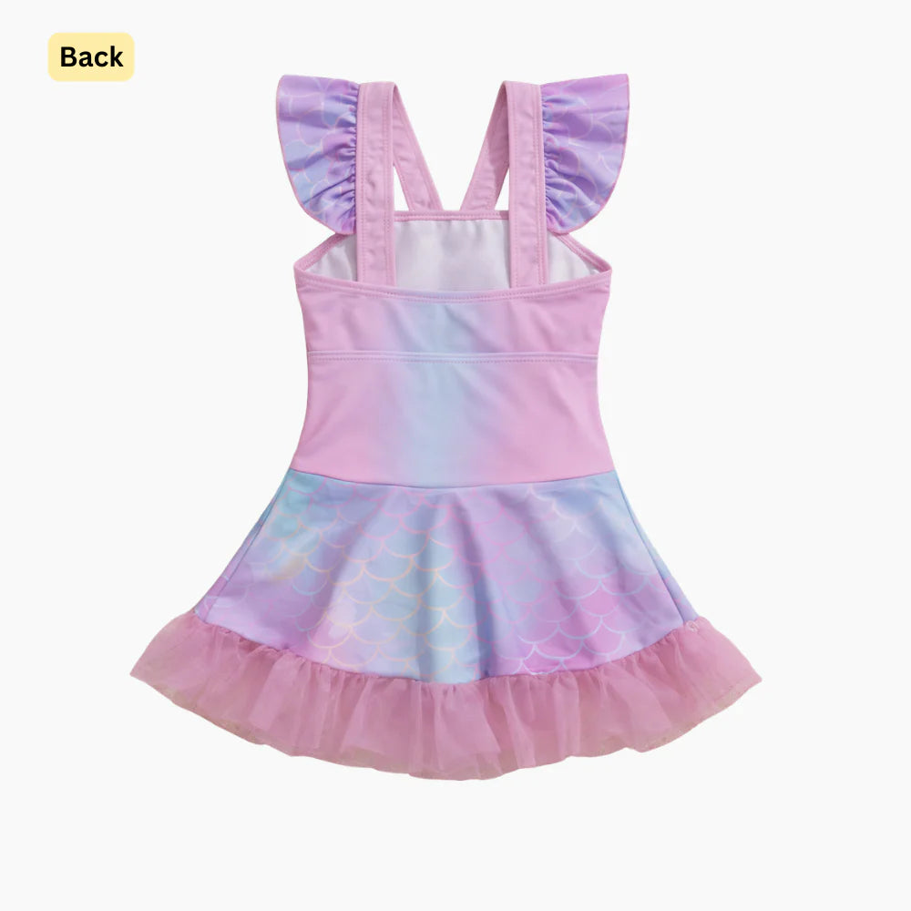 Pastel Shell Swim Dress