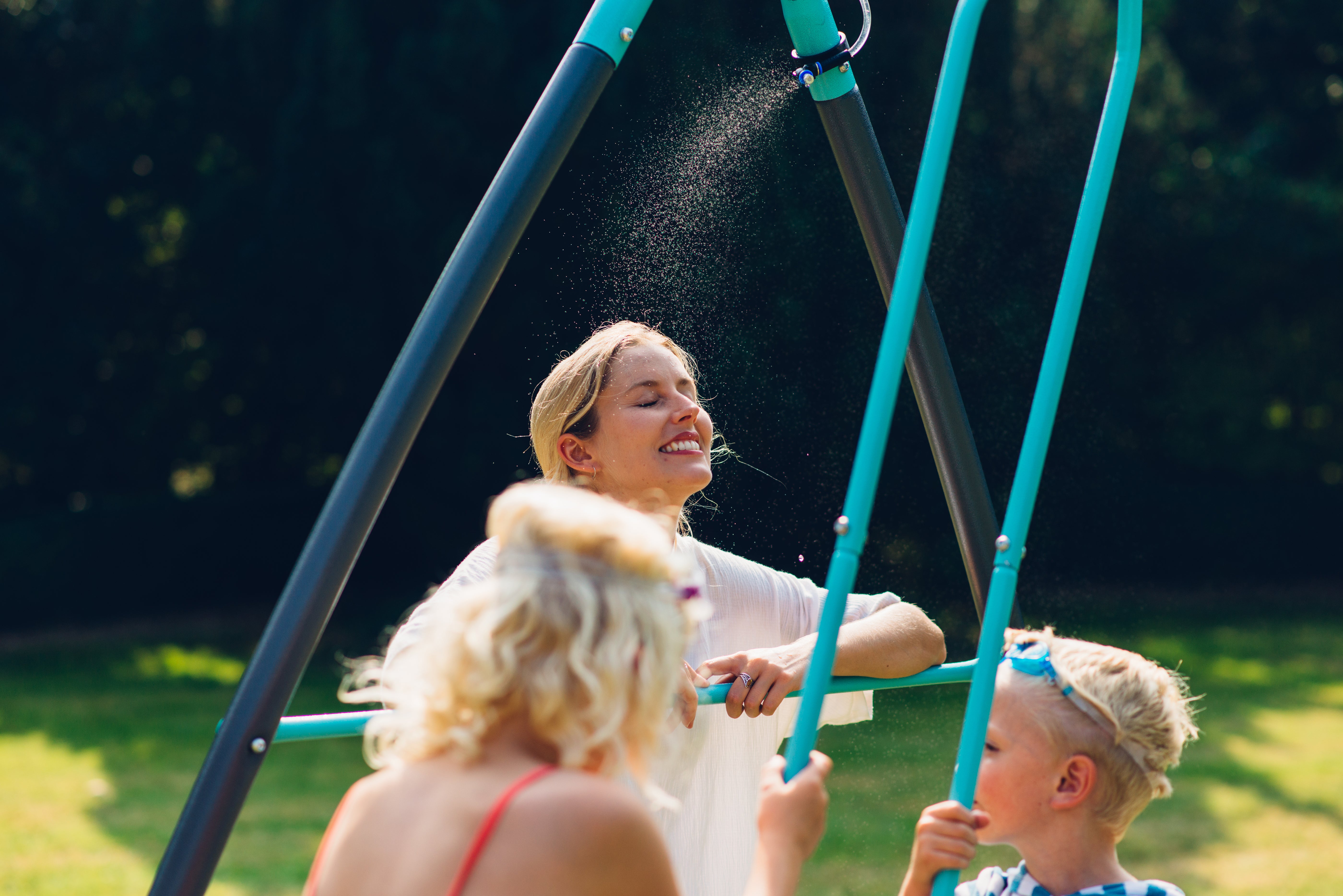 Premium Metal Single Swing And Glider With Mist
