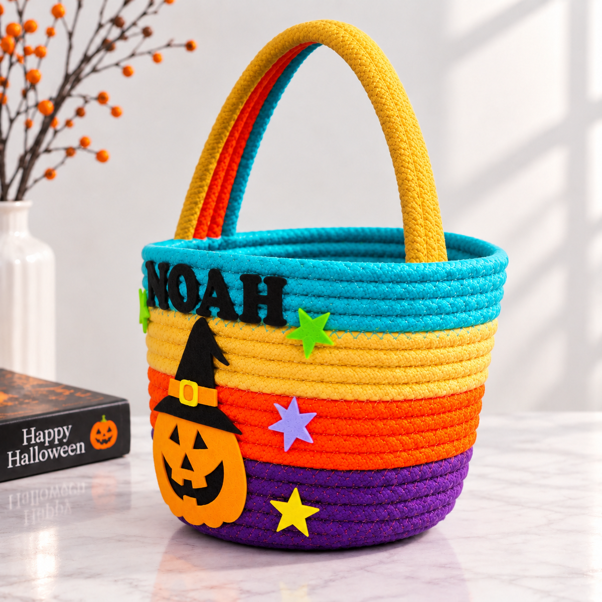 Personalised Pumpkin Magic Treat Basket