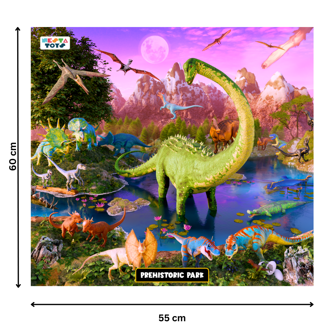 Prehistoric Park Jigsaw Puzzle for Kids - 64 Pcs