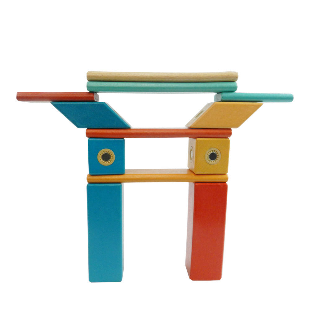 Wooden Magblocks Wooden Blocks Set, Creative Thinking, Motor Skills, Imagination Development, Problem Solving Skills Block Toys for 3+ Year Old Age Girls Boys.