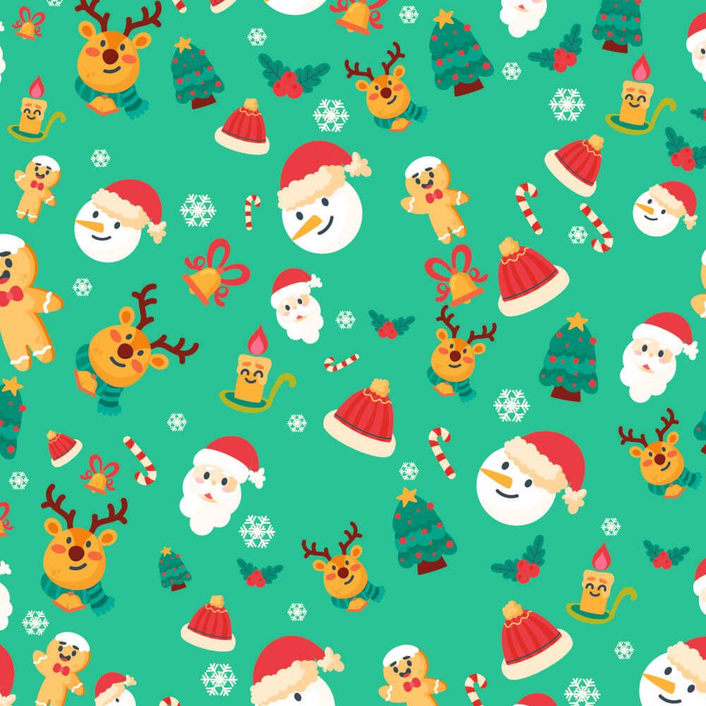 Personalised Gift Wrapping Paper - Gingerbread And Snowman