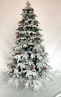 PALOMA Christmas tree with frosting and cherries – 8 feet