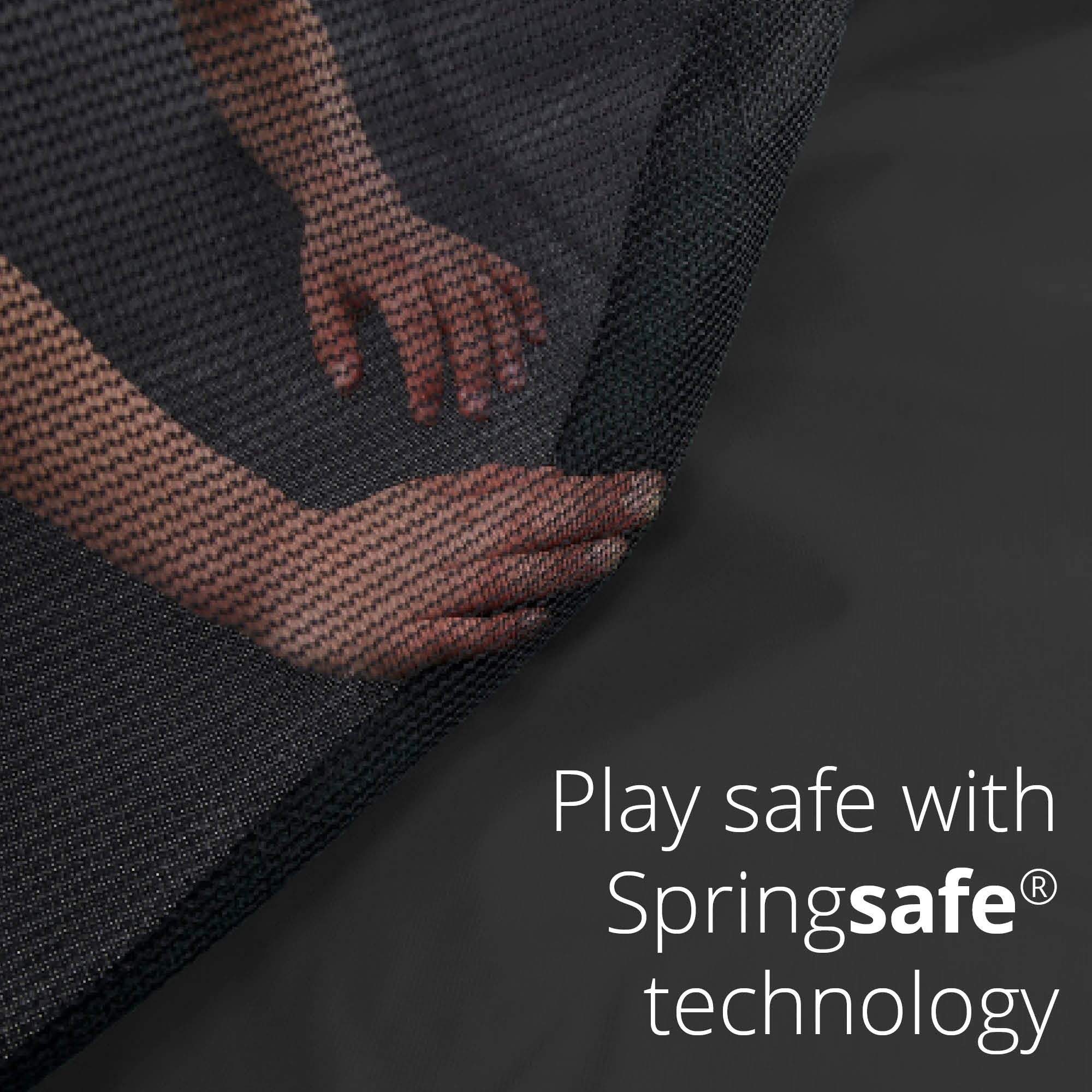 Wave Springsafe Trampoline And Enclosure - 8Ft