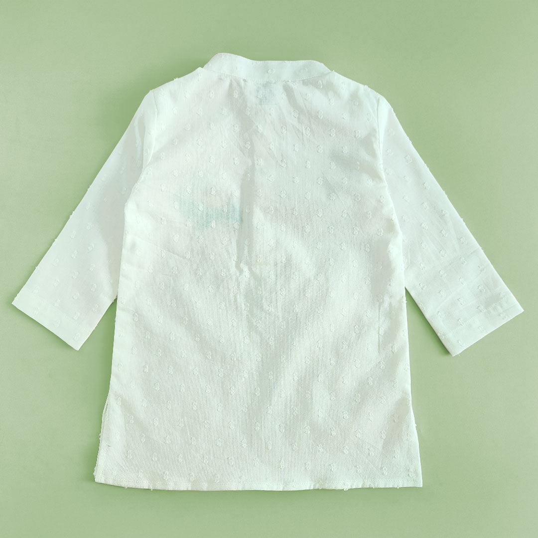 Embroidered Kurta paired with Pajama Pants - Birdsong