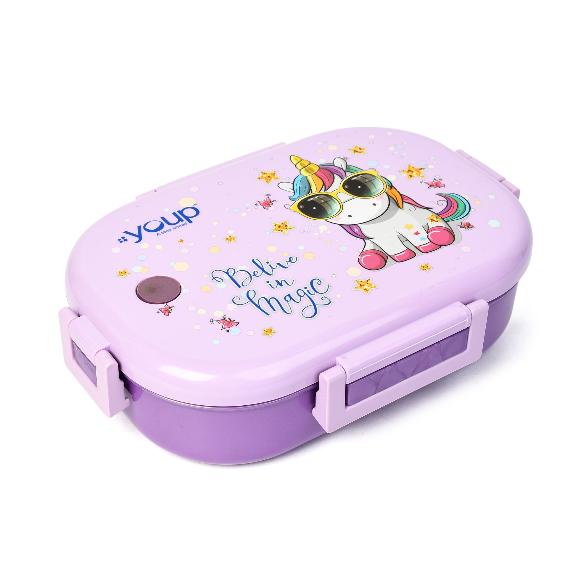 Stainless Steel Unicorn Theme Kids Lunch Box Break Time 700 Ml