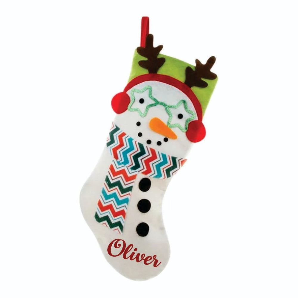 Specs and Sparkles Stocking- Snowy Snowman