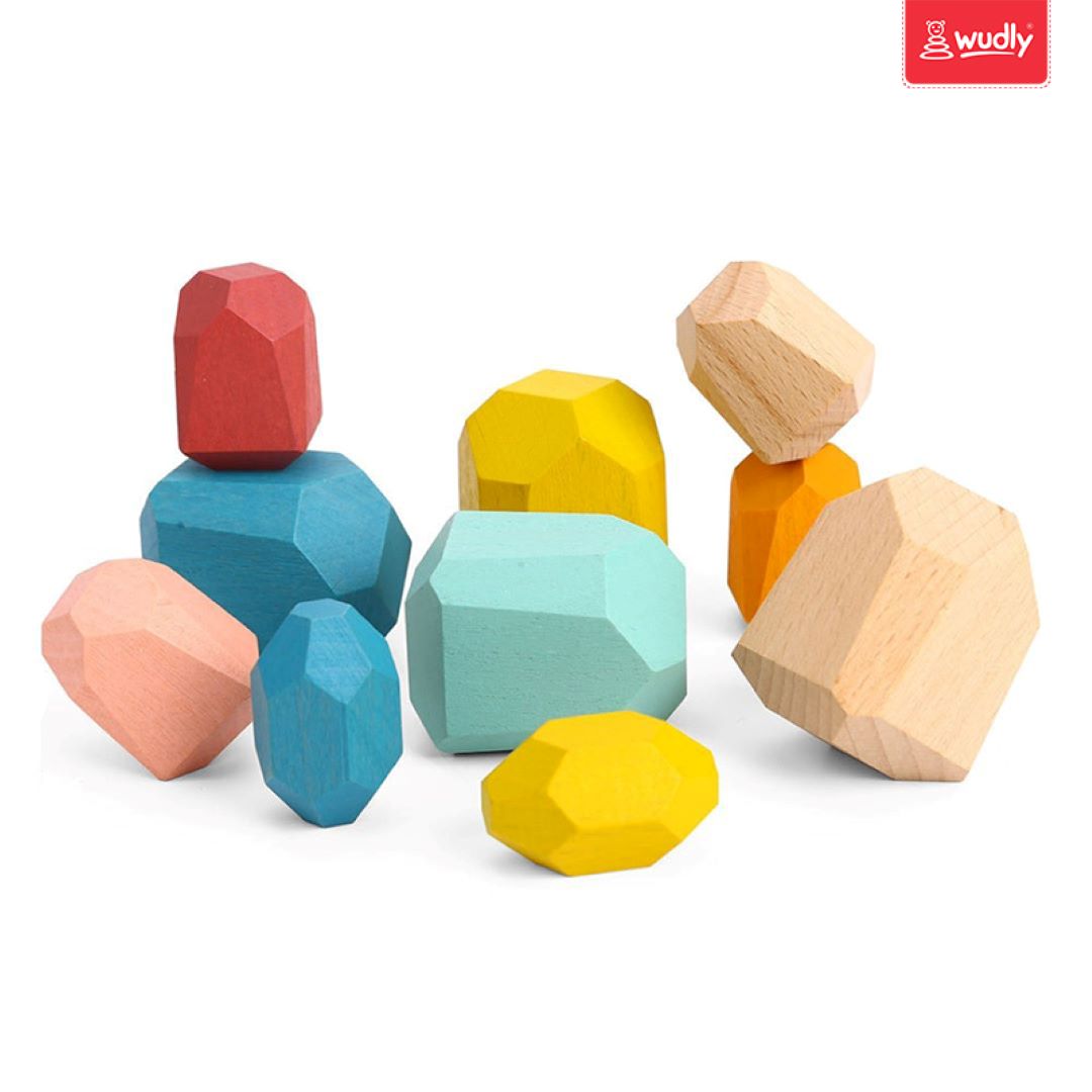 Wooden Balancing Stone For Kids