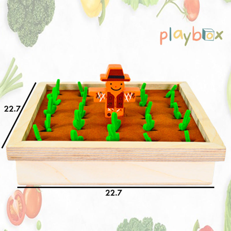 Pretend Play Toy Wooden Toy Memory Game ( 1 Years + ) Imagination and Creativity find My Veggie Farm Game Wooden Toy