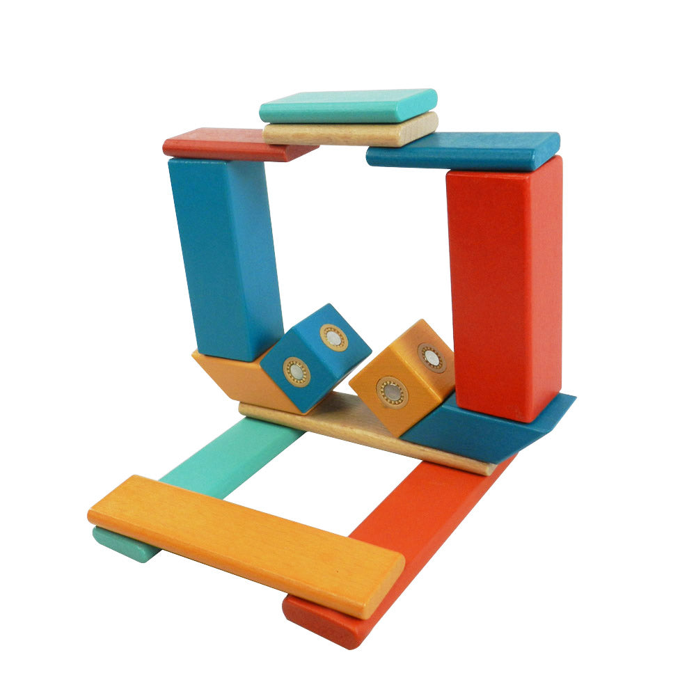 Wooden Magblocks Wooden Blocks Set, Creative Thinking, Motor Skills, Imagination Development, Problem Solving Skills Block Toys for 3+ Year Old Age Girls Boys.