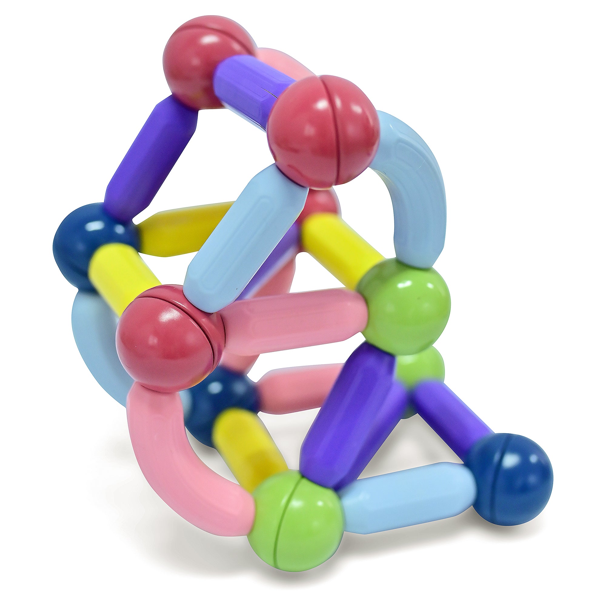 Magbox - Magnetic Toys | Set of 50 pcs | Magnetic Sticks & Balls Toy Set I Building Blocks I Children Educational Toy I Imagination and Creativity (1 Years +)