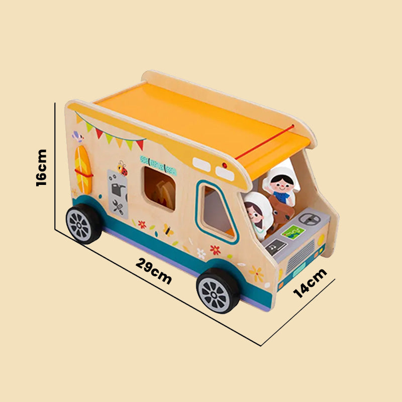 Little Camper Wooden camping toy, little camping toys set, camping play set for toddlers, kids camping set,kids camping toddler toys set.