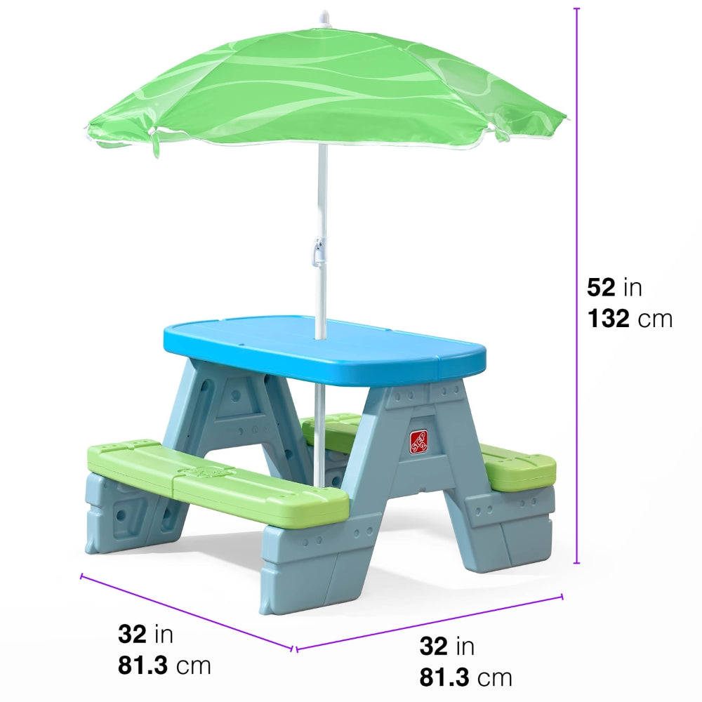 Sun & Shade Picnic Table W/ Umbrella