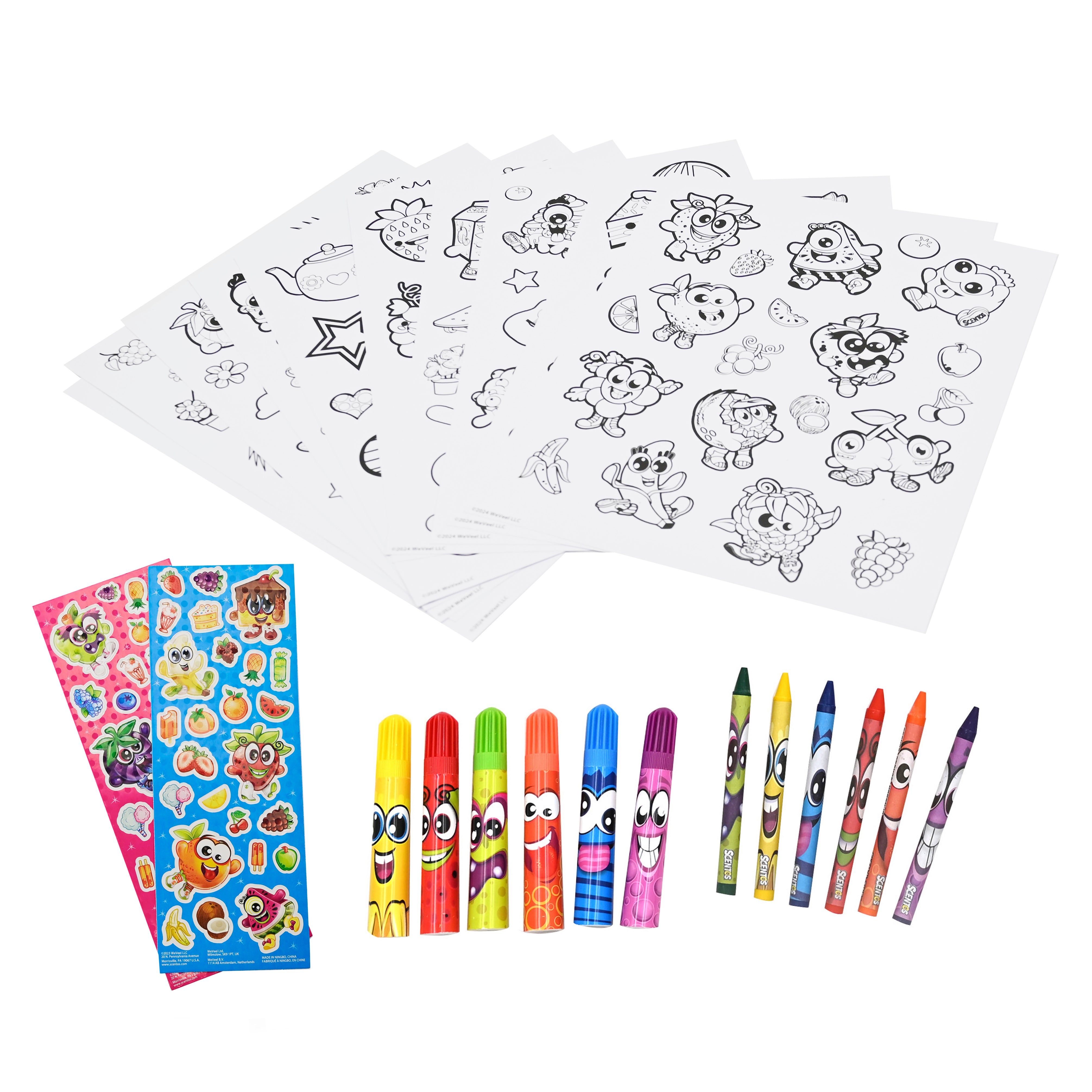 On The Go Colour In Stickers