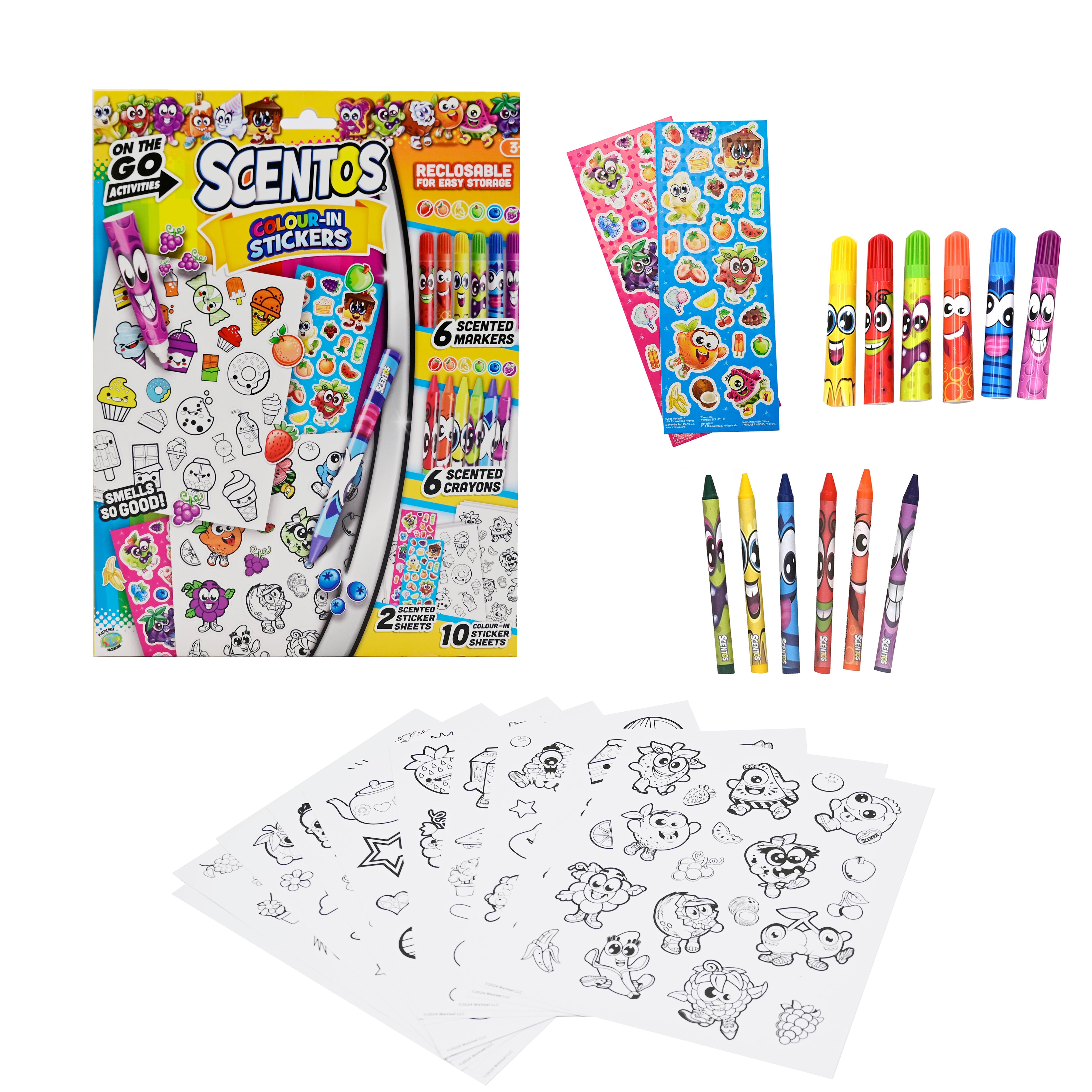 On The Go Colour In Stickers