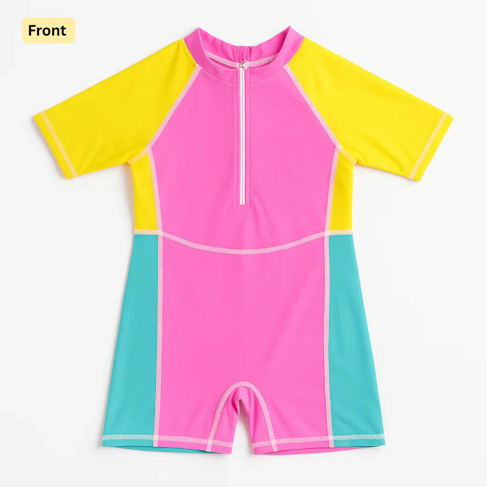 Candy Splash Zip-Up Swimsuit