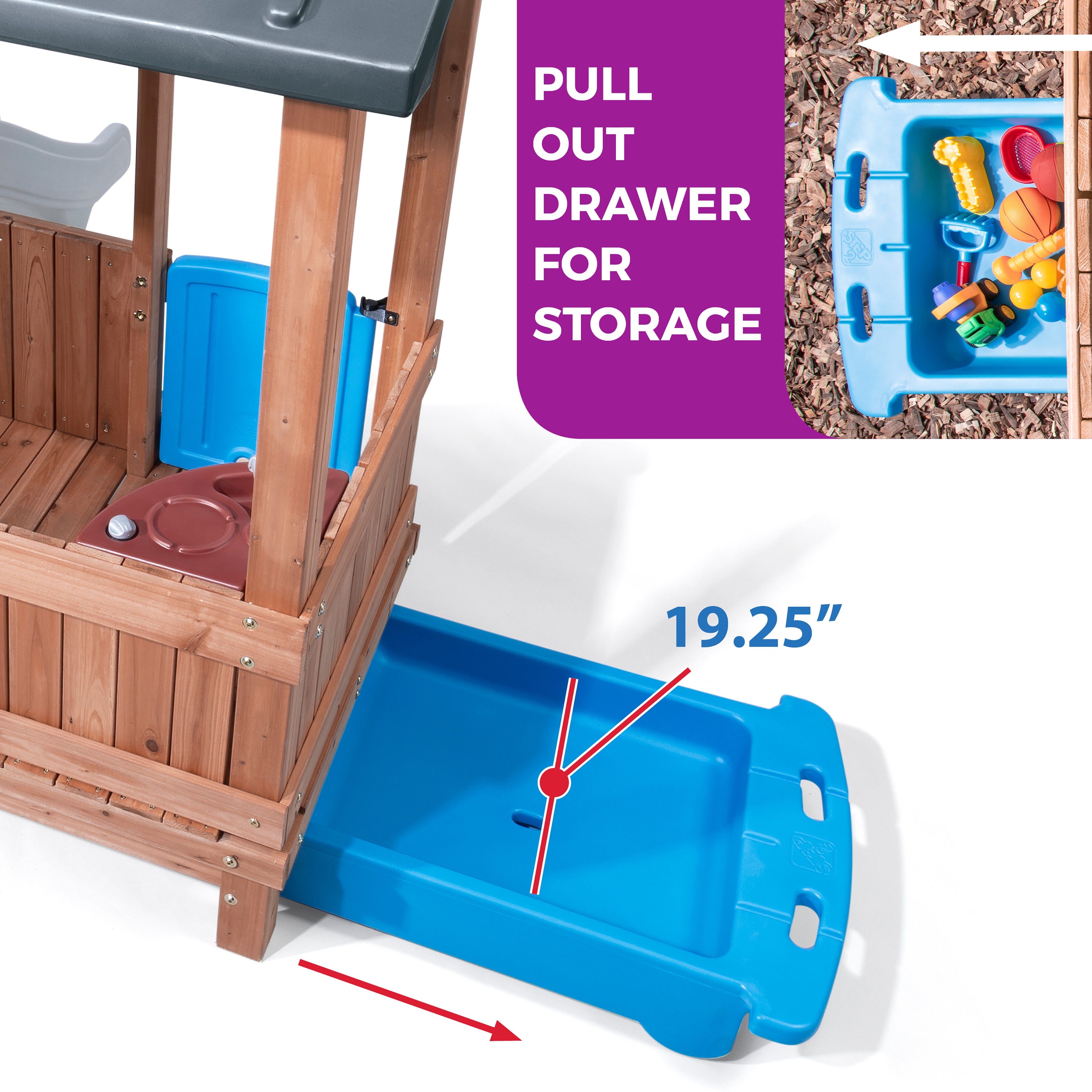 Woodland Adventure Playhouse & Slide