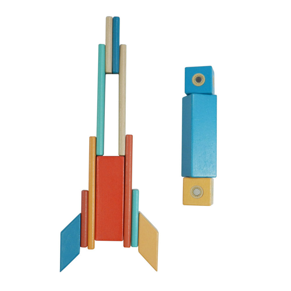 Wooden Magblocks Wooden Blocks Set, Creative Thinking, Motor Skills, Imagination Development, Problem Solving Skills Block Toys for 3+ Year Old Age Girls Boys.