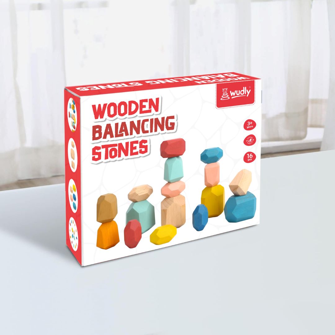 Wooden Balancing Stone For Kids